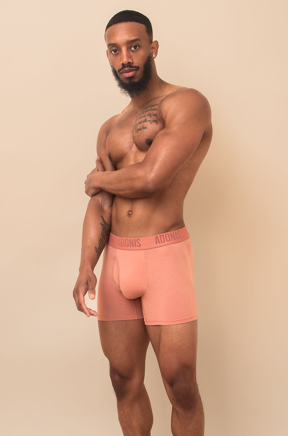 Adonis by Kyhry Men's Peach Cream 2-Piece Set