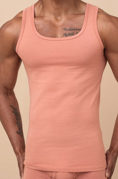Adonis by Kyhry Men's Peach Cream 2-Piece Set