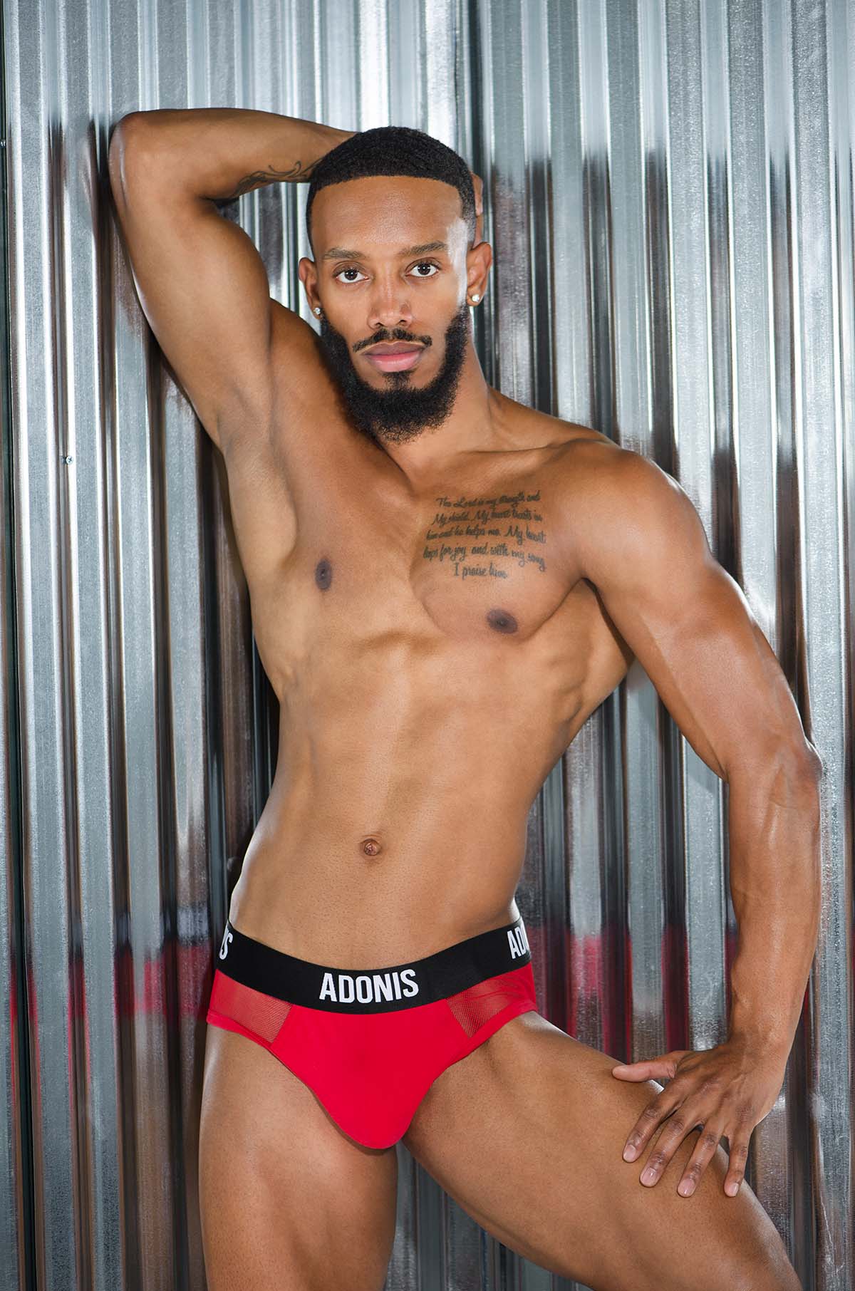 Adonis by Kyhry Men's LUXE Fiery Red Brief