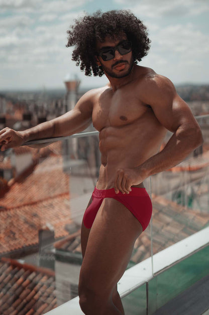 Adonis by Kyhry Men's Wine Jock-Brief