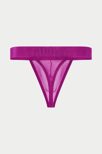 Adonis by Kyhry Men's Luxe Mesh Purple Persuasion Thong