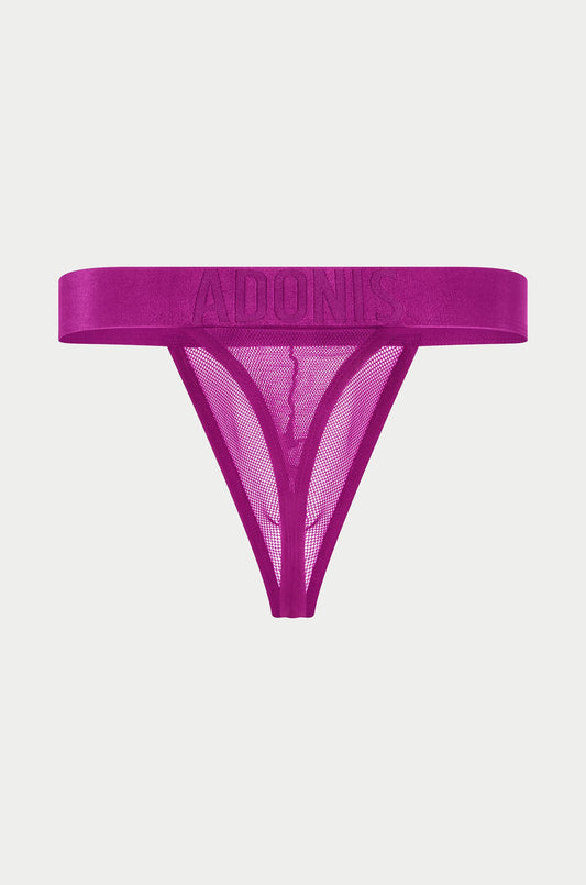 Adonis by Kyhry Men's Luxe Mesh Purple Persuasion Thong