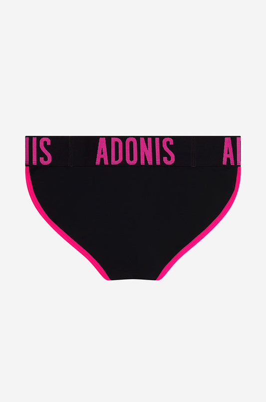 Adonis by Kyhry Men's Pop Black & Pink Jock-Brief