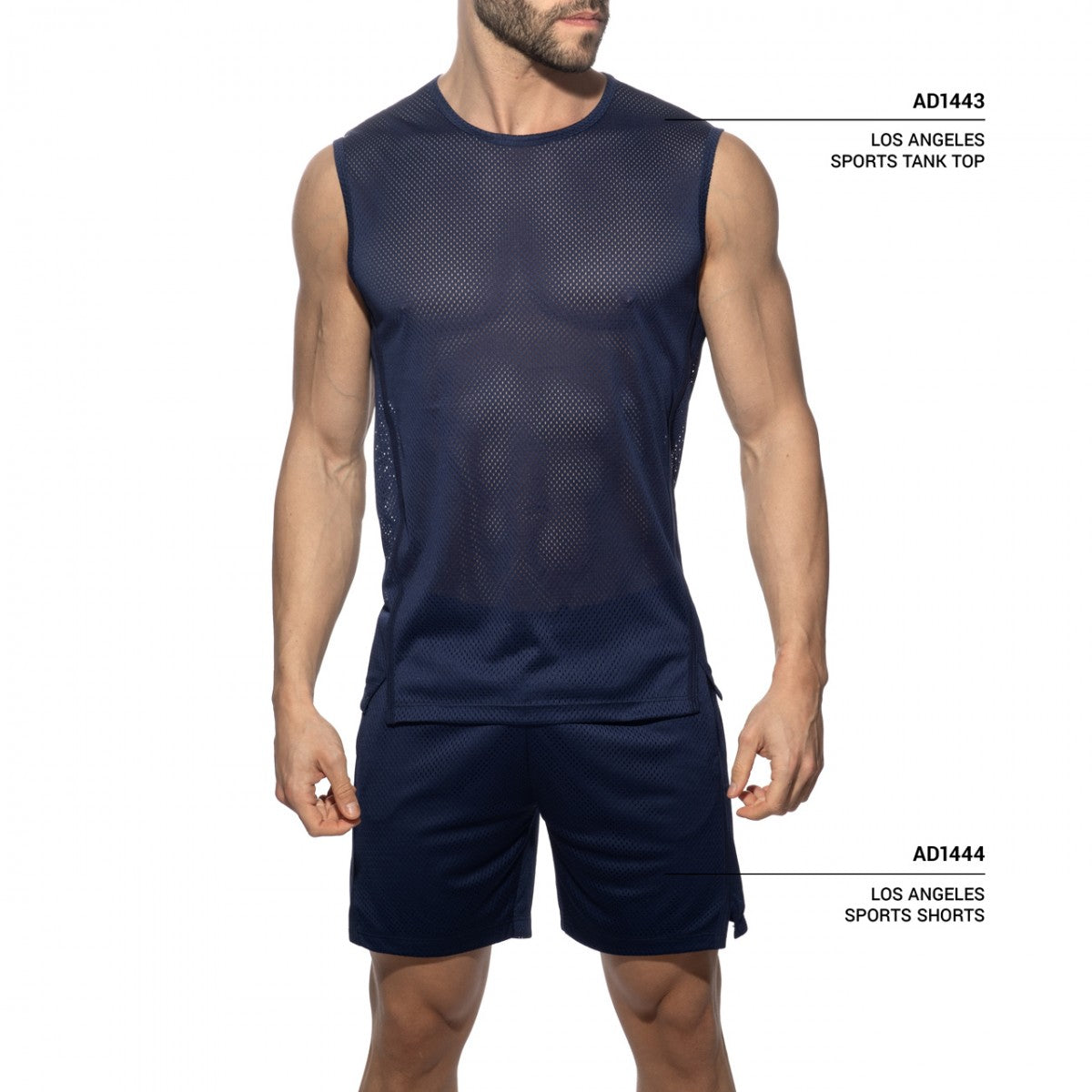 Addicted Los Angels Sports Shorts - Navy