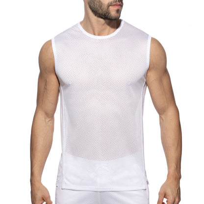 Addicted Los Angels Sports Tank Top - White