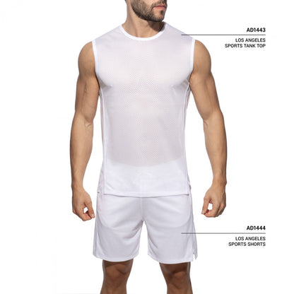 Addicted Los Angels Sports Tank Top - White