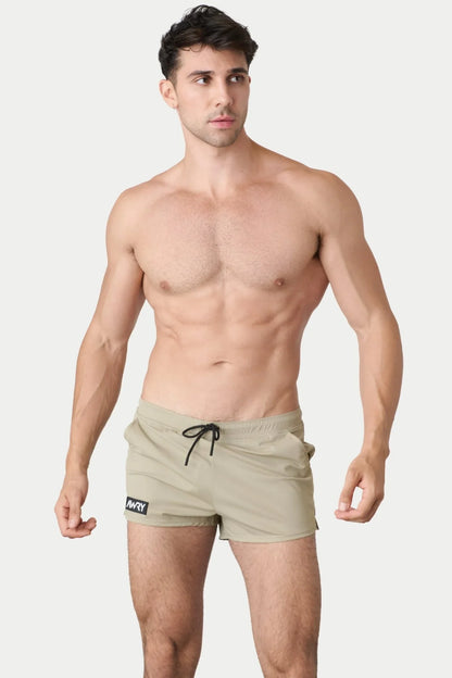 AWRY Menswear Hybrid Swim Short - Sand