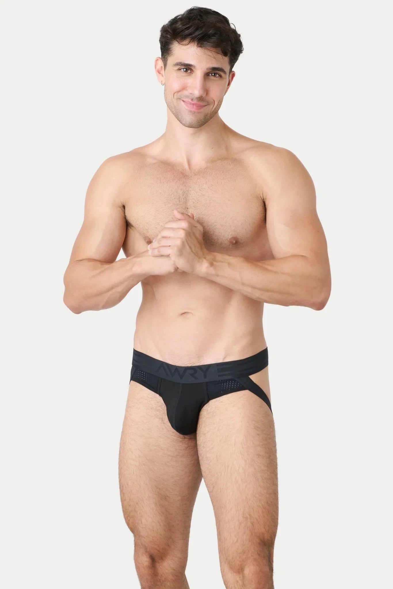AWRY Menswear Lift Jock Thong Underwear - Black