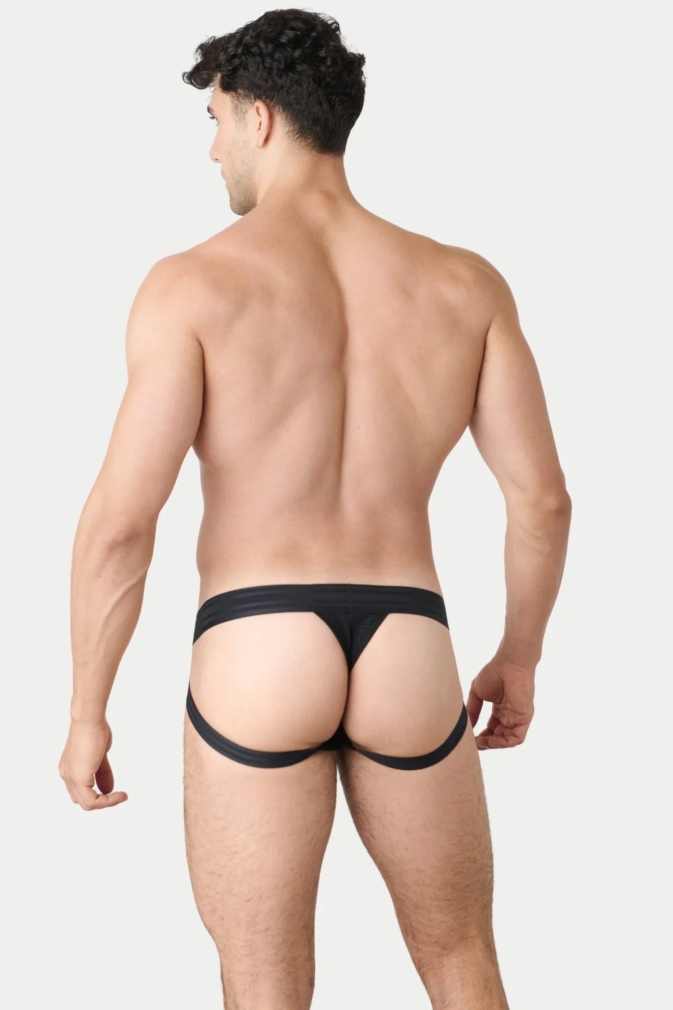 AWRY Menswear Lift Jock Thong Underwear - Black
