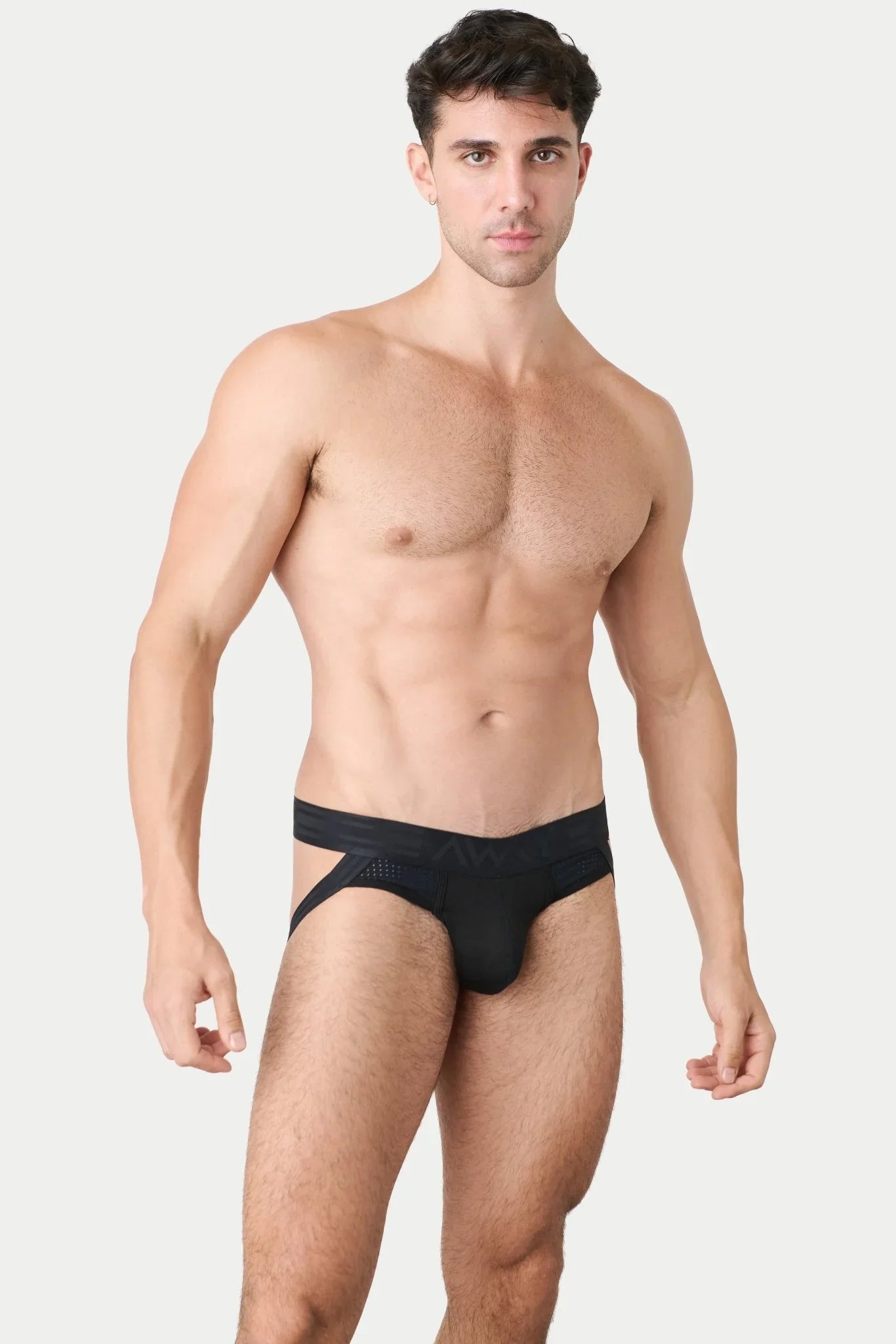 AWRY Menswear Lift Jock Thong Underwear - Black