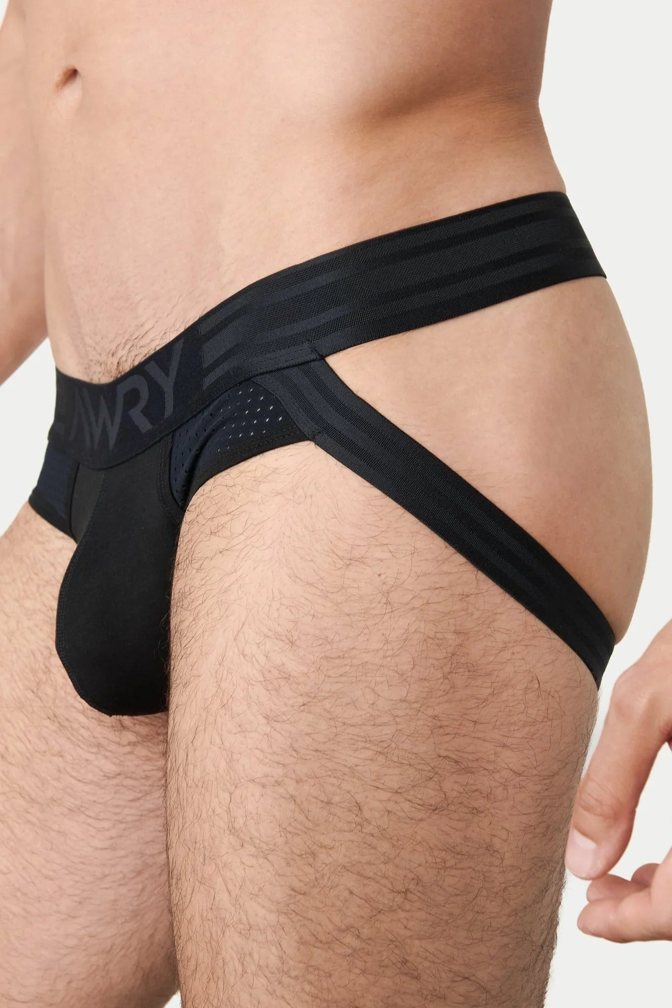 AWRY Menswear Lift Jock Thong Underwear - Black