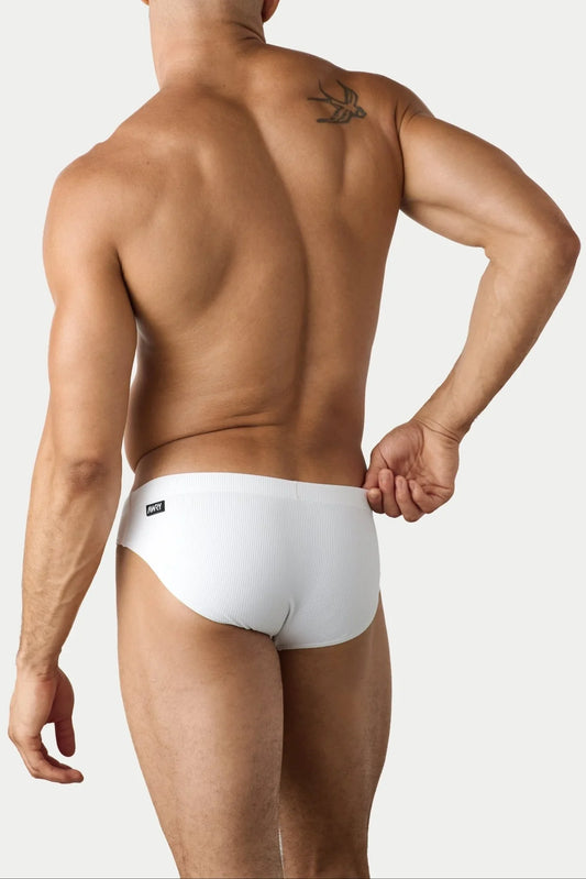 AWRY Menswear Oaisis Classic Swim Brief - White