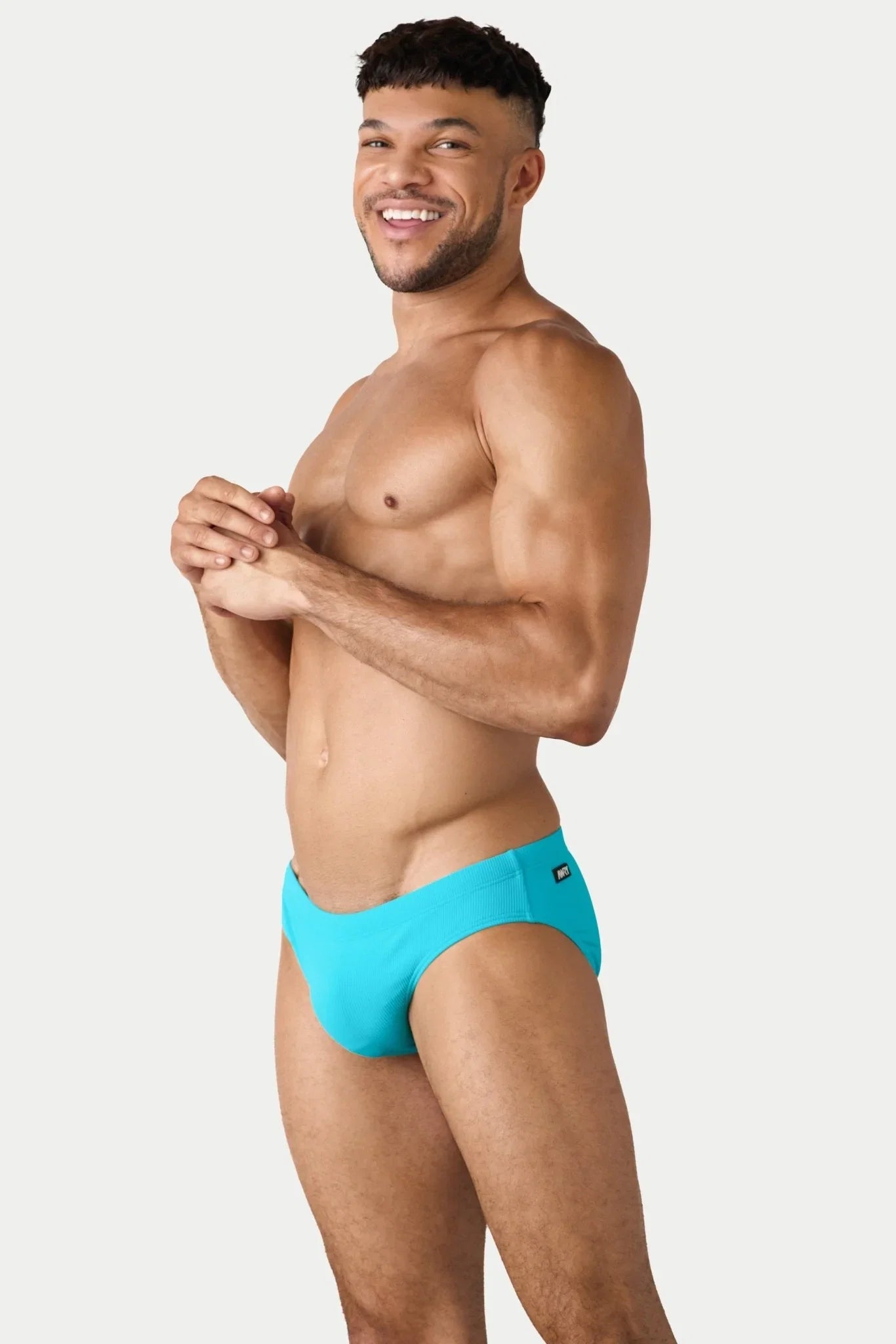AWRY Menswear Oaisis Classic Swim Brief - Cyan