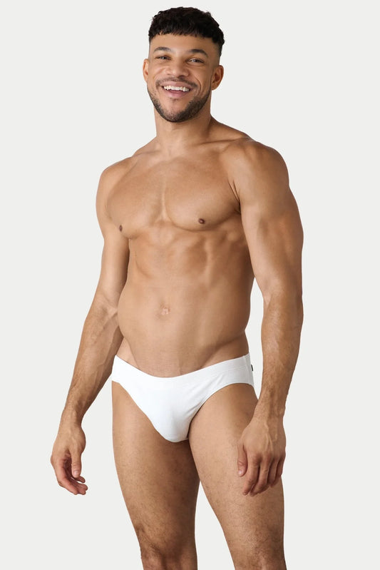 AWRY Menswear Oaisis Classic Swim Brief - White