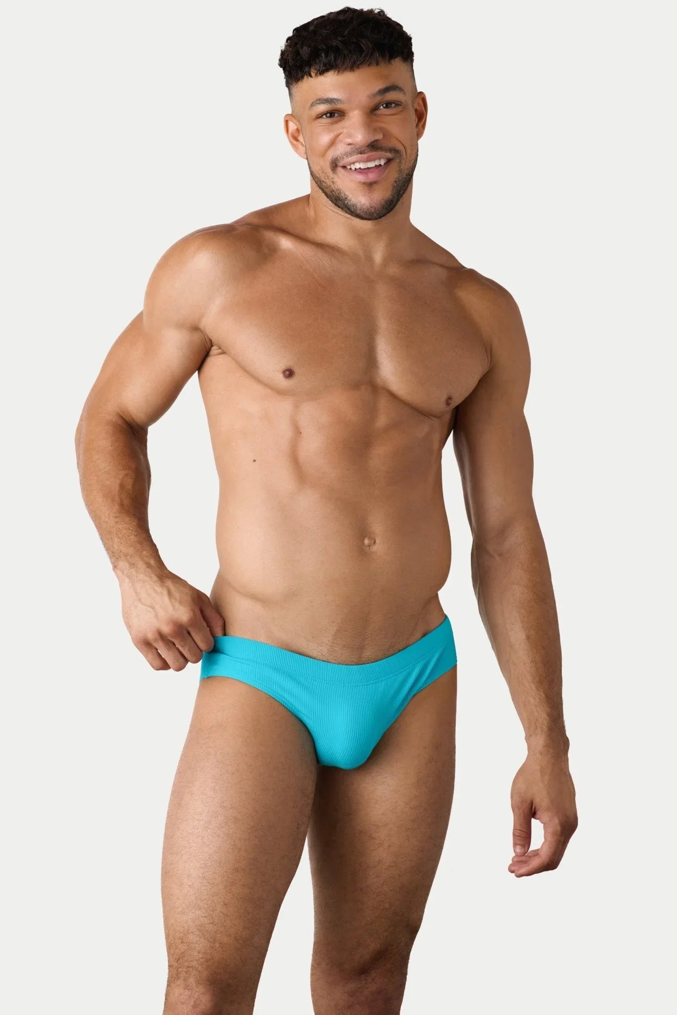 AWRY Menswear Oaisis Classic Swim Brief - Cyan