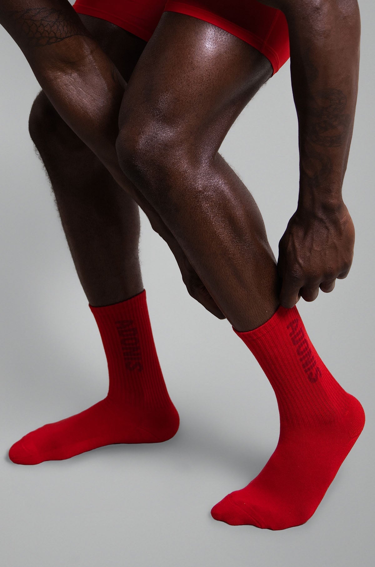 Adonis by Kyhry Men's Legacy Red Crew Sock
