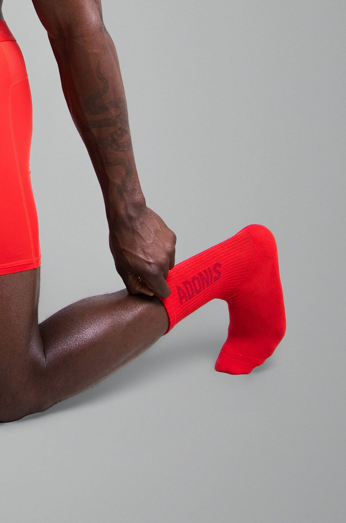 Adonis by Kyhry Men's Legacy Red Crew Sock