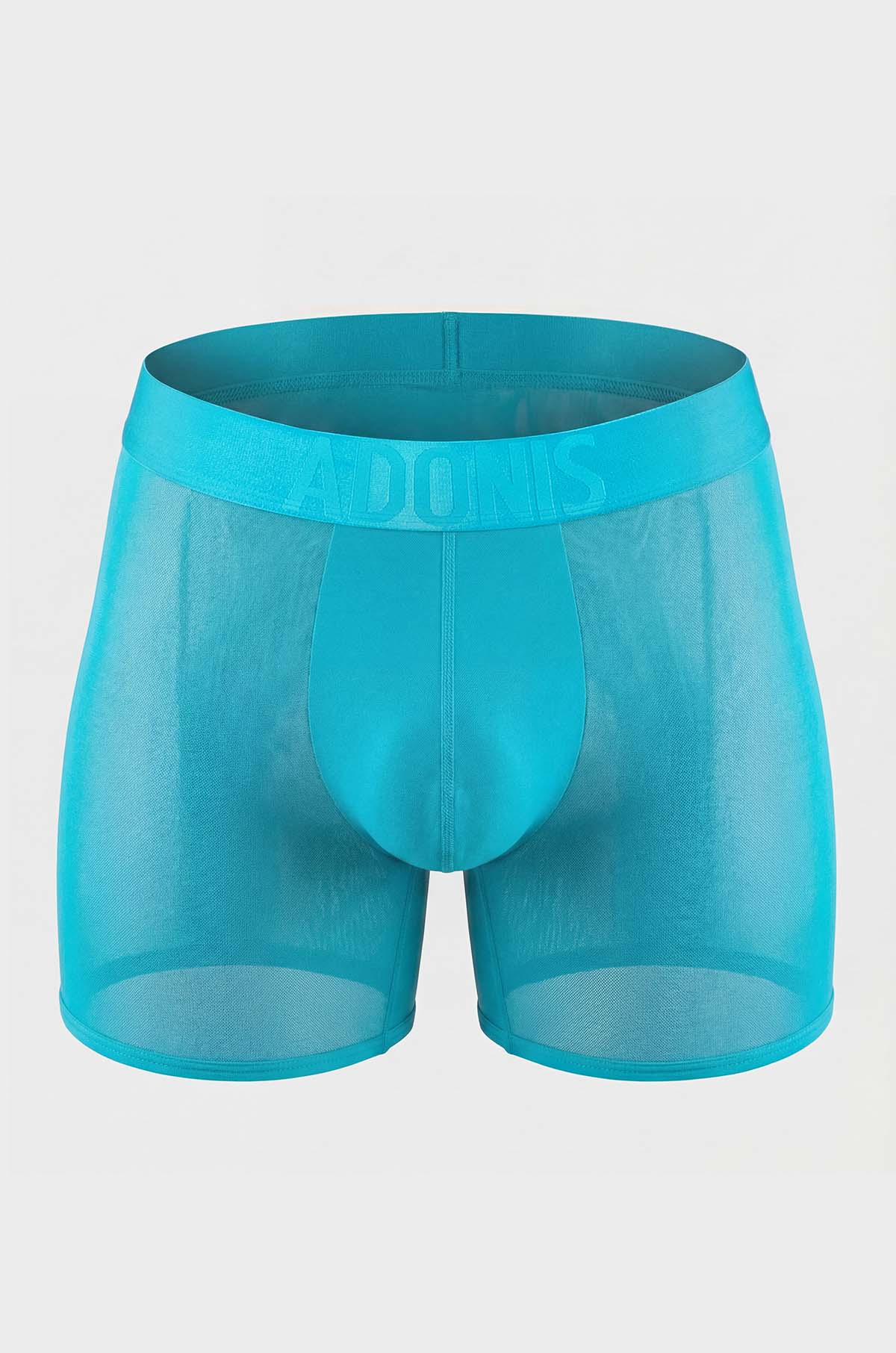 Adonis by Kyhry Men's Lagoon Blue Sheer Boxer Brief