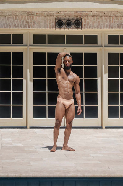 Adonis by Kyhry Men's Peach Cream Swim Brief