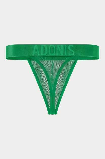 Adonis by Kyhry Men's Luxe Mesh Green Thong