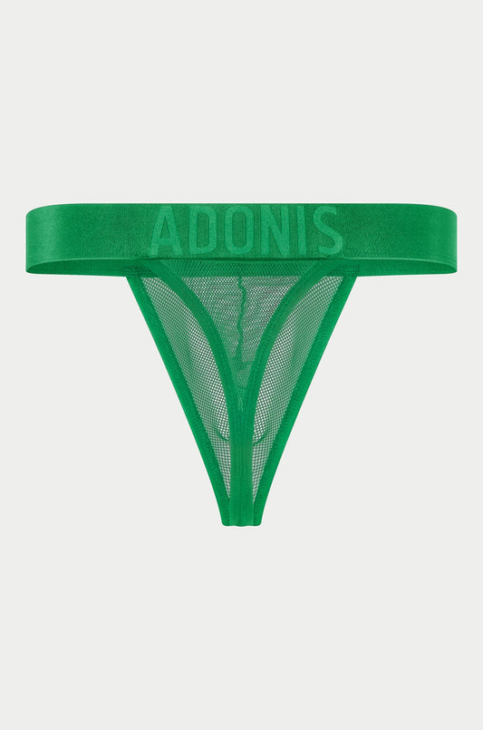 Adonis by Kyhry Men's Luxe Mesh Green Thong