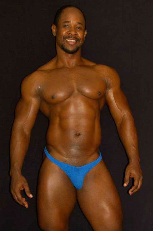 Arroyman classic cotton spandex thong underwear in blue size l showing the back side of the athletic briefs