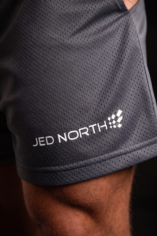 Jed North Men's Athletic Mesh Shorts - Storm Gray