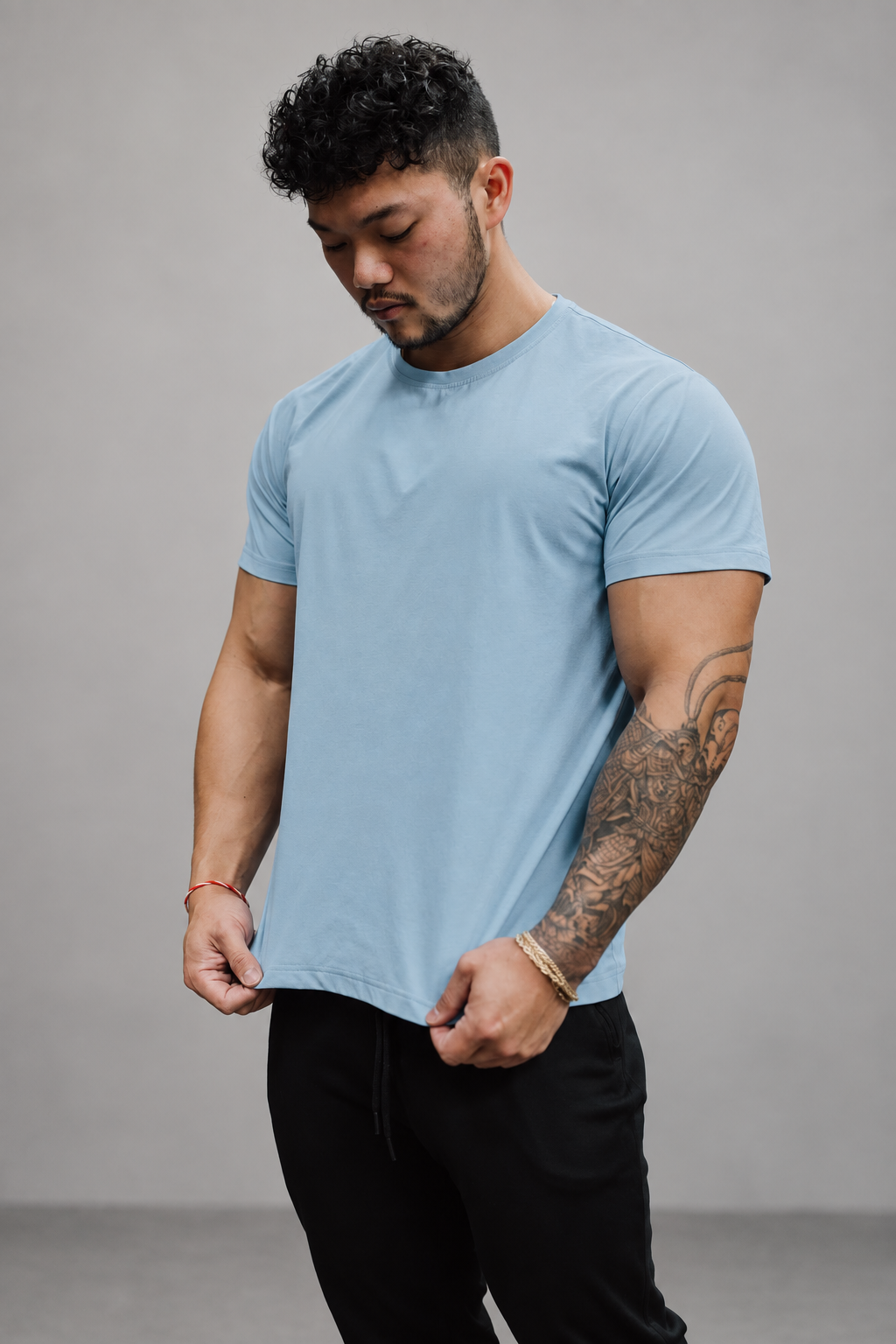 Jed North Men's Athletic Training Tee - Light Blue