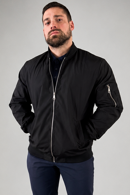 Jed North Men's Men's Premium Bomber Jacket - Black