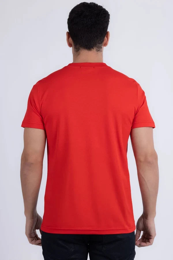 Barabas Herren Miami Classic Cars Strass-T-Shirt - Rot
