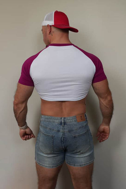 JJ Malibu Men's Muscle-Fit Crop Tee - Versatile
