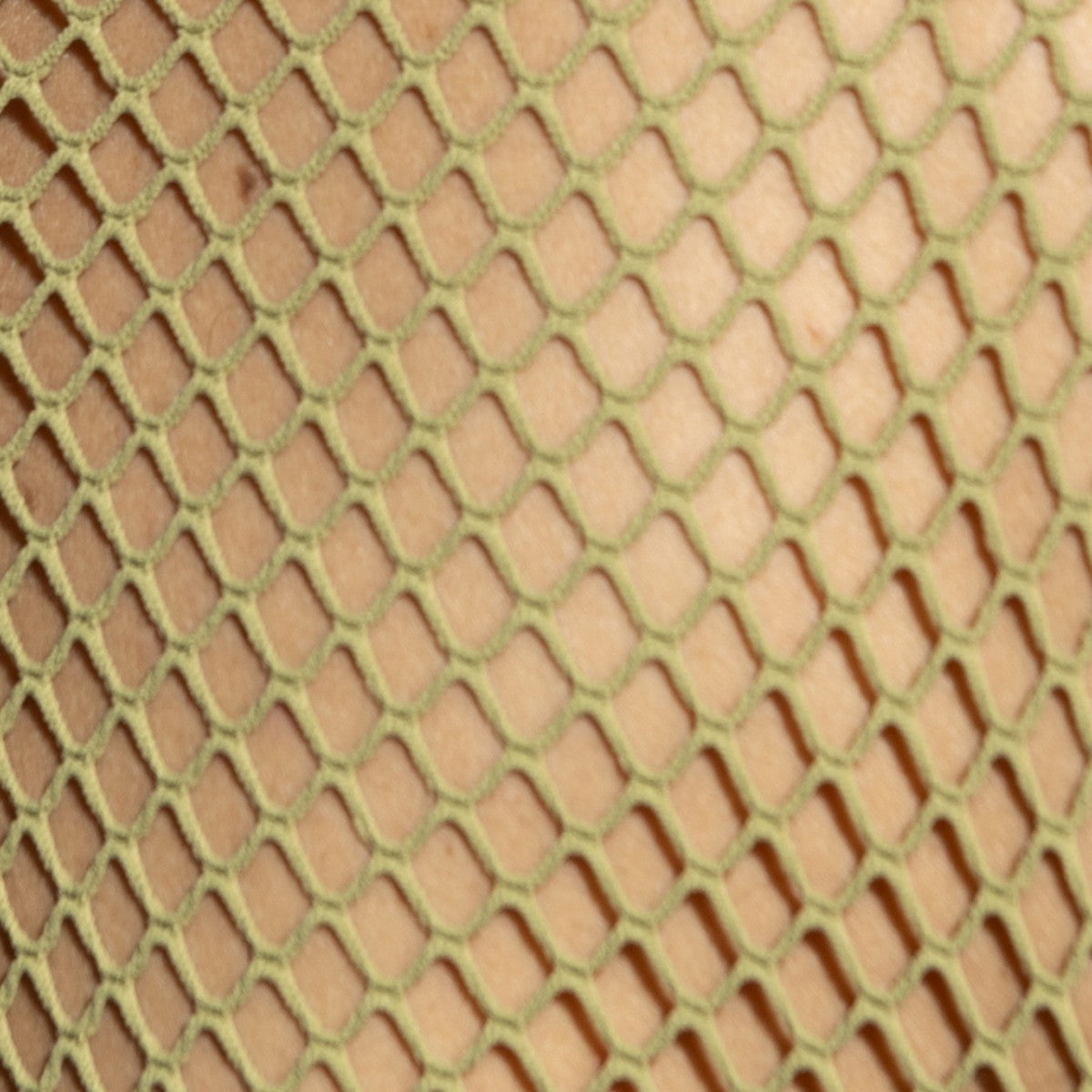 Olive green beachy net tank top made of mesh fabric with a diamond shaped pattern suitable for casual wear