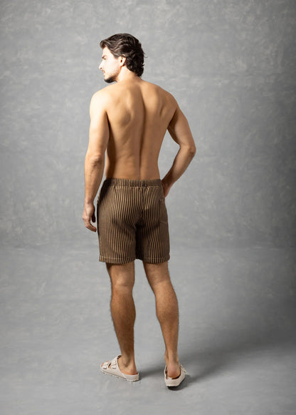 Short à cordon de serrage en maille Toscane Bespoke Moda pour homme - Disponible en 2 couleurs