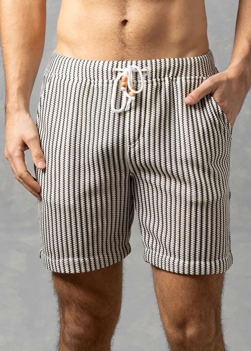 Short à cordon de serrage en maille Toscane Bespoke Moda pour homme - Disponible en 2 couleurs