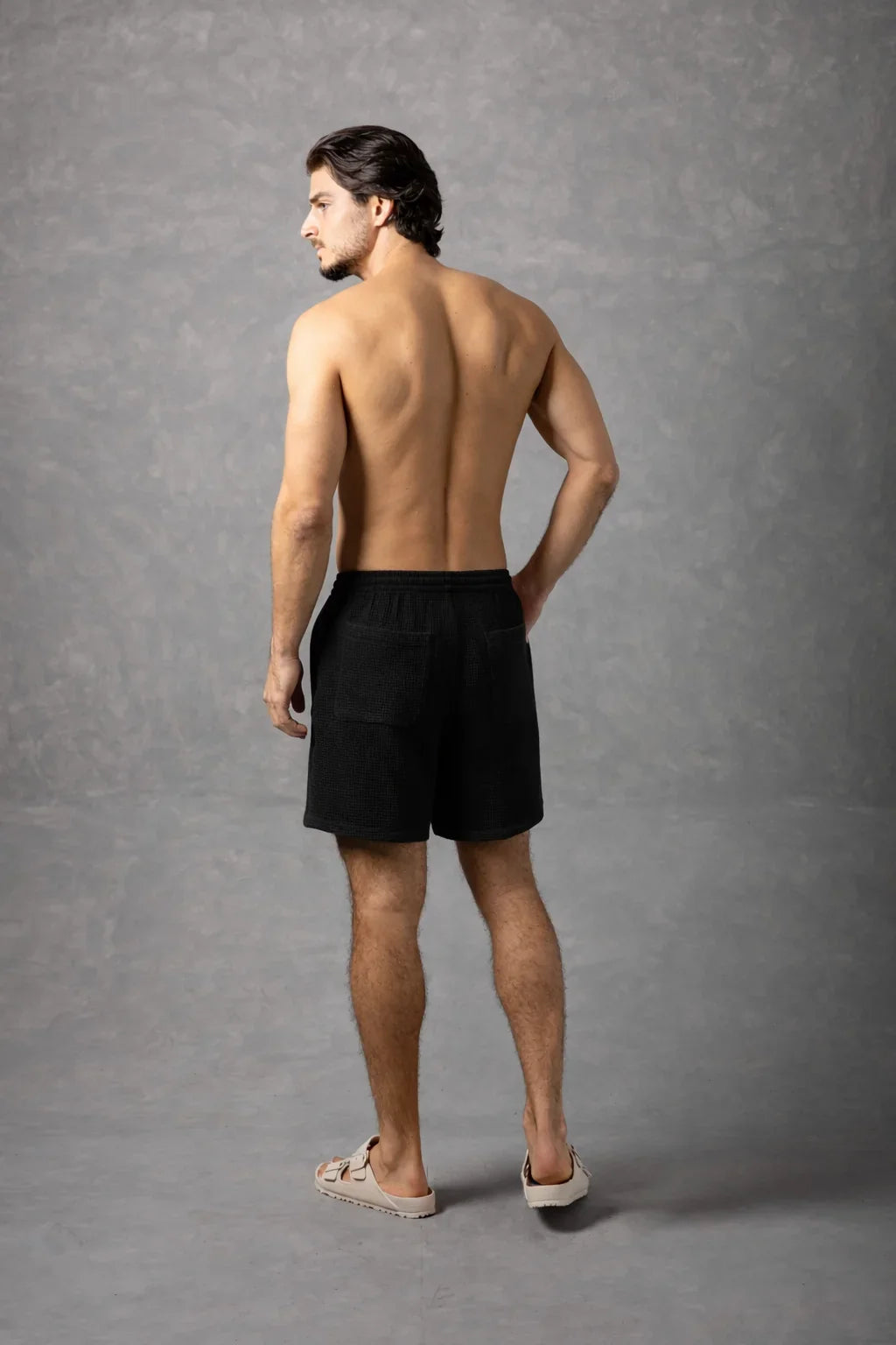 Short en maille gaufrée texturée pour homme Bespoke Moda - Disponible en 2 couleurs