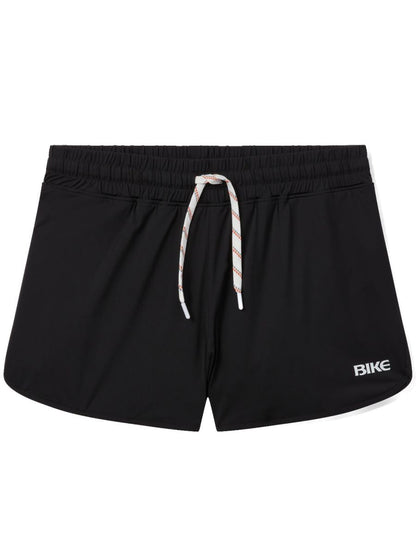 Black bike athletic BAM200 track shorts with white drawstring and bike logo on lower right leg for active use