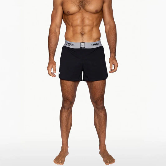 BIKE Athletic Peek-A-Boo Jock Short - Black