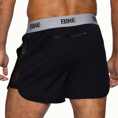 BIKE Athletic Peek-A-Boo Jock Short - Black