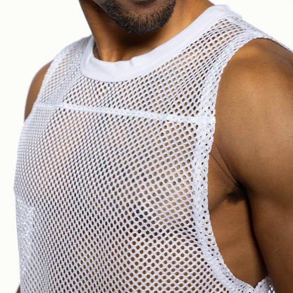 BIKE Athletic Sleeveless Practice Jersey - White