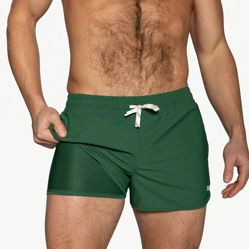 BIKE Athletic Track Short - Green