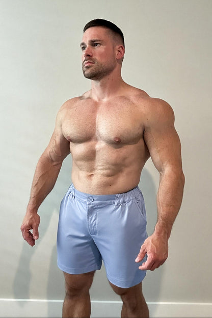 Jed North Men's Flex Waist Chino Shorts - Light Blue