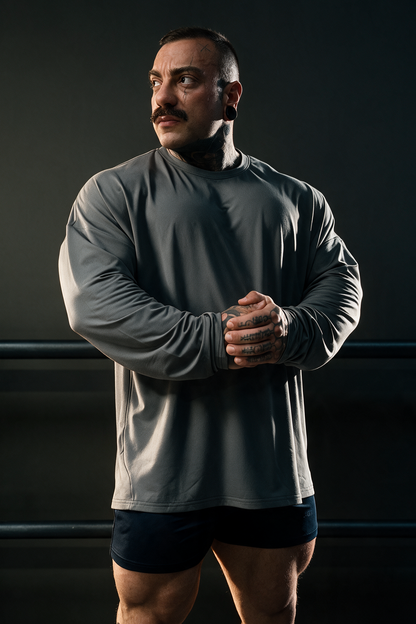 Jed North Men's Base Performance Long Sleeve T-Shirt - Dark Gray