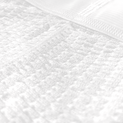 Big mans athletic supporter jockstrap with white plush terry cloth towel and subtle woven border