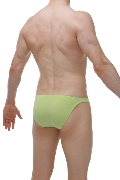 Bikini dessas bamboo apple green light green seamless briefs with smooth form fitting bamboo fabric finish