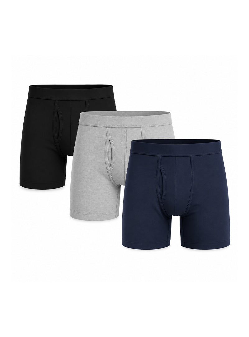 Lot de 3 caleçons boxers en coton pour homme grande taille Players