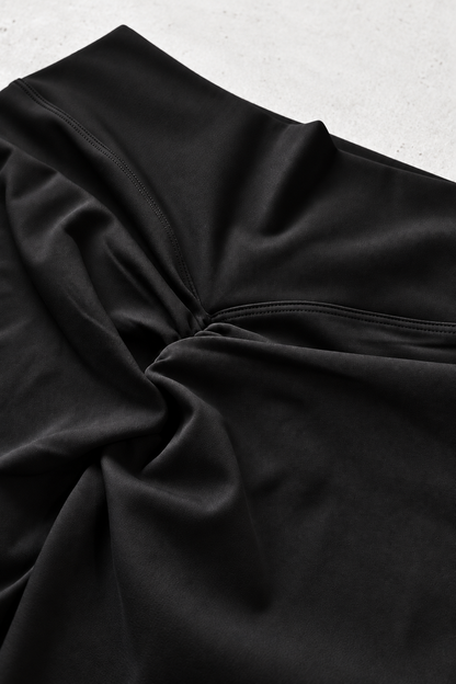 JJ Malibu Men's Bubble Butt Scrunch Leggings - All Black