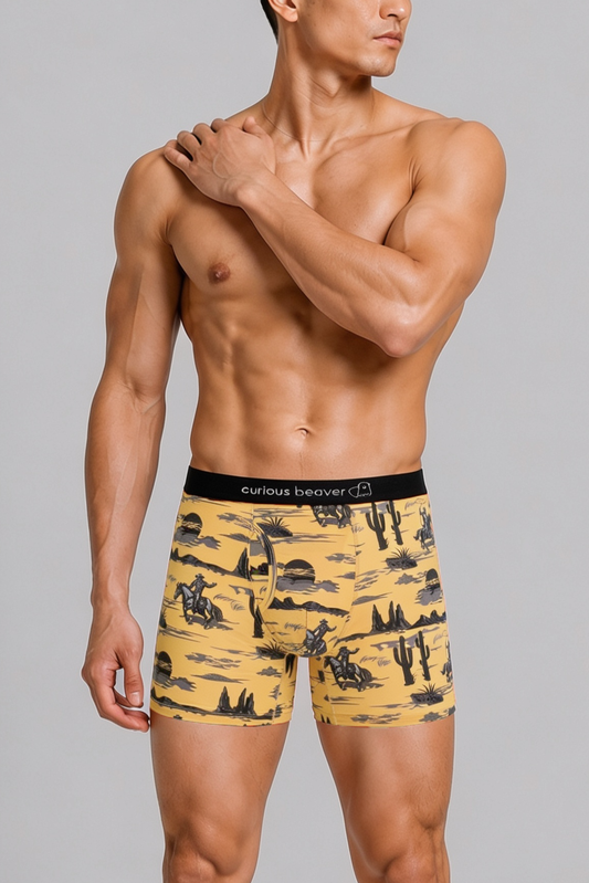 Curious Beaver Men's Boxer Briefs - Wild West