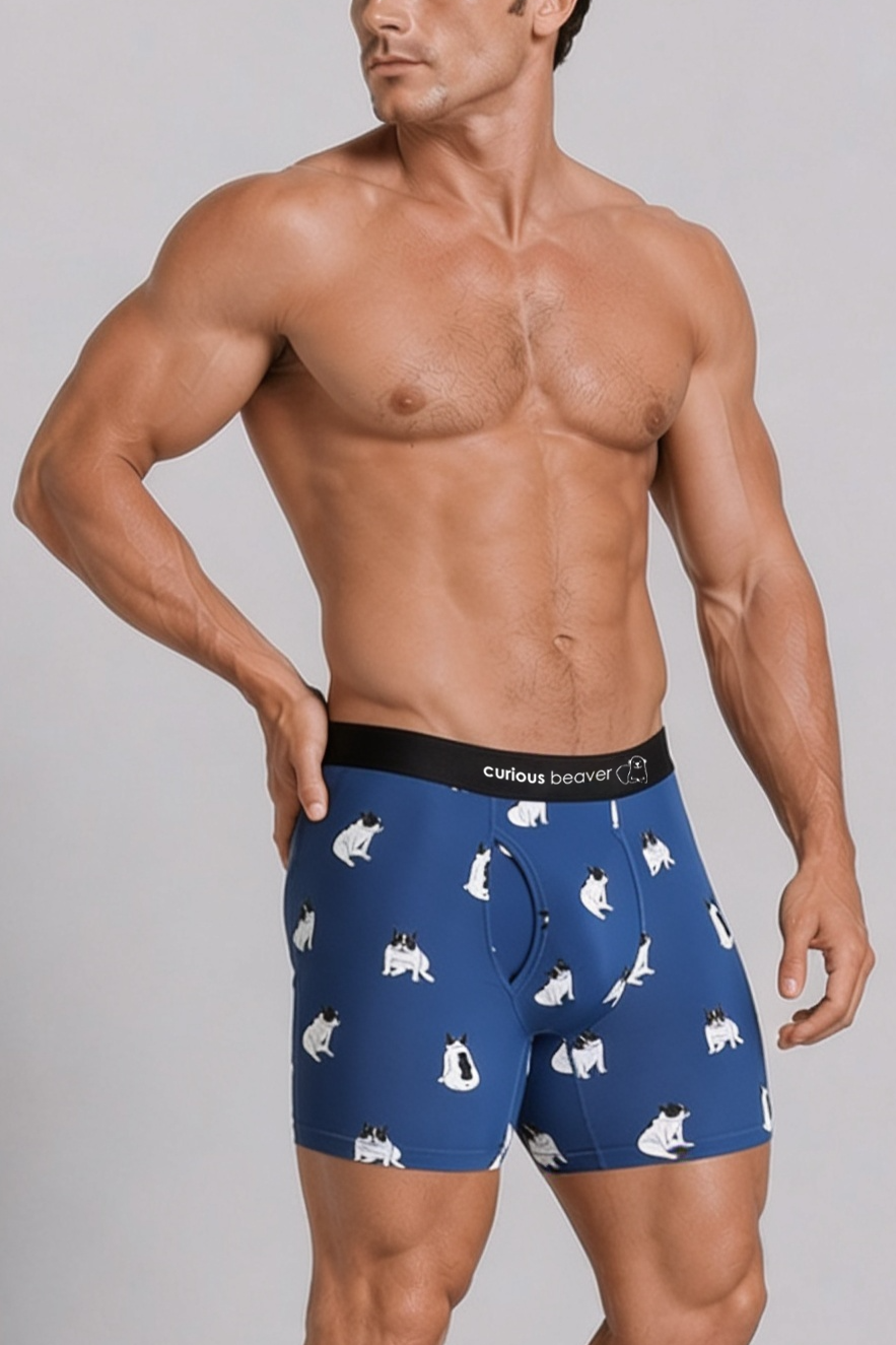 Curious Beaver Men's Boxer Briefs - Bulldogs