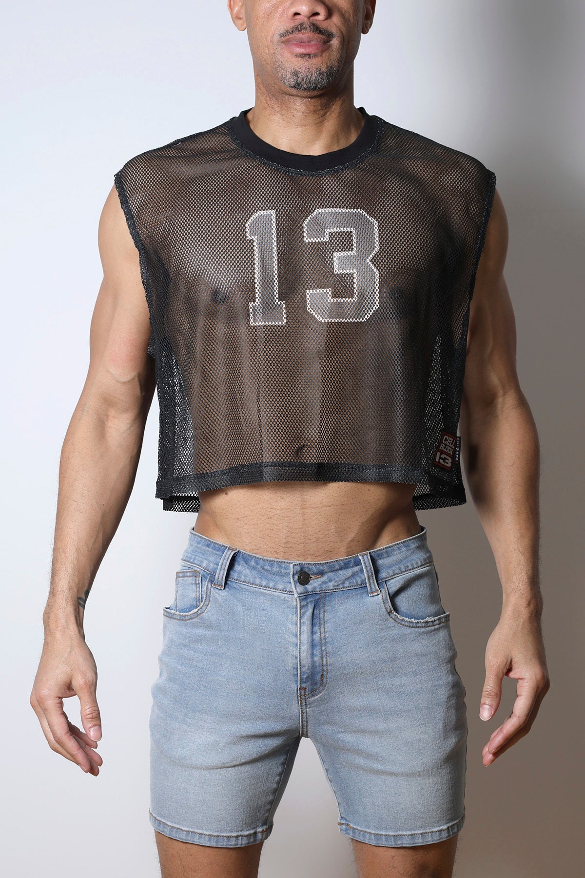 CellBlock 13 Field Goal 13 Mesh Muscle Tee - Black
