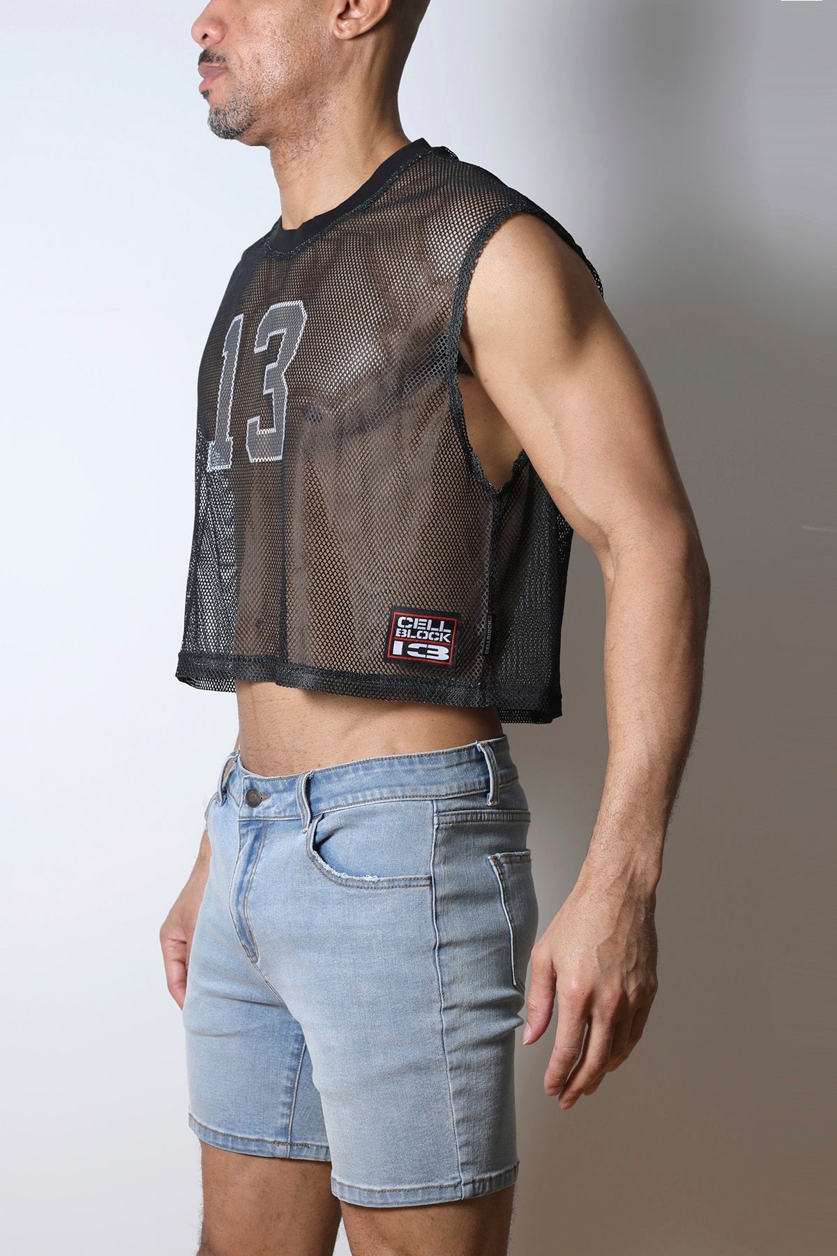CellBlock 13 Field Goal 13 Mesh Muscle Tee - Black